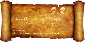 Tankóczi Róbert névjegykártya