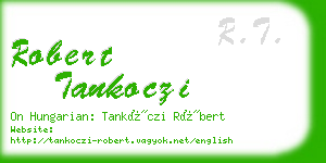 robert tankoczi business card